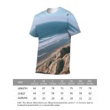 yanfind Adult Full Print T-shirts (men And Women) Adventure Aqua Barren Beach Brave Breathtaking Bristly Bumpy Coast Space Daytime Dry