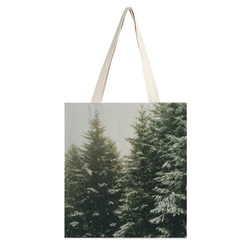 yanfind Great Martin Canvas Tote Bag Double Christmas Tree Fir Winter Conifer Abies Flora Plant Spruce Olympic National Park white-style1 38×41cm