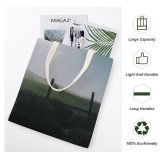 yanfind Great Martin Canvas Tote Bag Double Field Outdoors Grassland Farm Countryside Rural Pasture Meadow Ranch Grass Plant white-style1 38×41cm