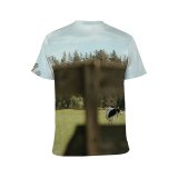 yanfind Adult Full Print T-shirts (men And Women) Agriculture Beef Bovine Bull Cattle Cow Dairy Farm Farming Fence Field Herd