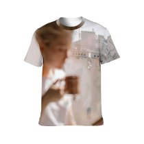 yanfind Adult Full Print T-shirts (men And Women) Anonymous Apartment Home Blurred Books Faceless Female Mug Profile Read Reading