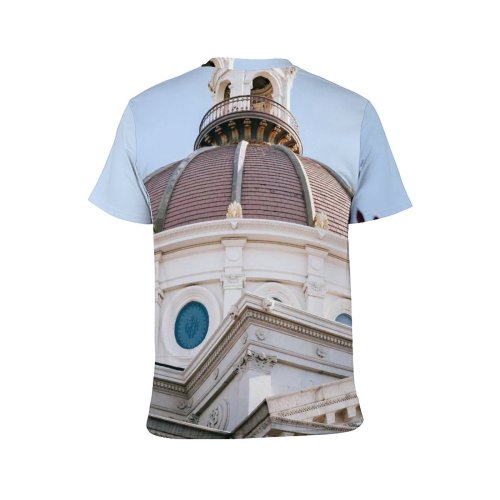 yanfind Adult Full Print T-shirts (men And Women) Aged Arched Architecture Art Bank Sky Brooklyn Building City Colorful Column
