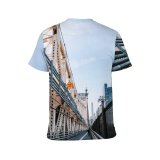 yanfind Adult Full Print T-shirts (men And Women) Aged America Architecture Area Asphalt Sky Building Cantilever City Cityscape