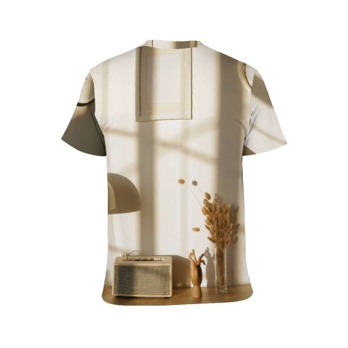 yanfind Adult Full Print T-shirts (men And Women) Aged Arrangement Arrow Clock Space Creative Decor Decoration Decorative Design Desk Device