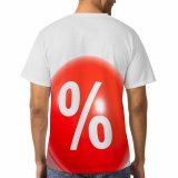 yanfind Adult Full Print T-shirts (men And Women) Anonymous Balloon Bargain Friday Price Deal Deduction Discount Faceless Interest Percent Percentage