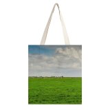 yanfind Great Martin Canvas Tote Bag Double Field Outdoors Grassland Countryside Mollem Land Farm Rural Grass Plant Meadow Belgien white-style1 38×41cm