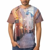 yanfind Adult Full Print T-shirts (men And Women) Accommodation Aged Alley Architecture Area Attract Building City Cobblestone Complex Construction Destination
