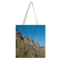 yanfind Great Martin Canvas Tote Bag Double Cliff Outdoors Range Plateau Гора Большой Бермамыт Карачаево white-style1 38×41cm