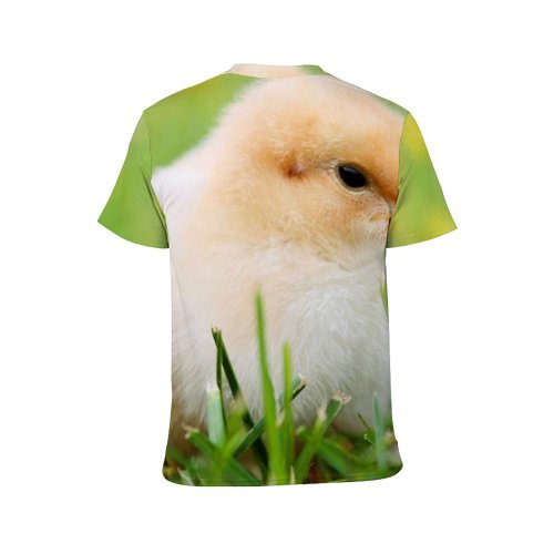 yanfind Adult Full Print T-shirts (men And Women) Agriculture Bird Chick Chicken Cute Fluff Fluffy Hatched Plumage Poultry Spring Wildlife