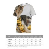 yanfind Adult Full Print T-shirts (men And Women) Adorable Attention Attentive Calm Creature Curious Cute Dog Eyewear Fluff Focus Funny