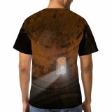 yanfind Adult Full Print T-shirts (men And Women) Aged Ancient Architecture Art Attract Authentic Belief Believe Building Cathedral Catholic Ceiling
