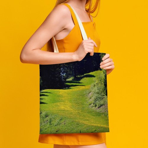 yanfind Great Martin Canvas Tote Bag Double Field Grassland Outdoors Mont Revard Les Deserts France Countryside Farm Rural Meadow white-style1 38×41cm