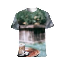 yanfind Adult Full Print T-shirts (men And Women) Atmosphere Sky Breathtaking Cattle Cloudy Space Countryside Daylight Ecology Farmland Feed