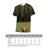 yanfind Adult Full Print T-shirts (men And Women) Agriculture Beef Bovine Bull Cattle Cow Dairy Farm Farming Field Landscape