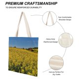 yanfind Great Martin Canvas Tote Bag Double Field Grassland Outdoors Farm Countryside Meadow Rural Switzerland Landscape Spring Flower Creative white-style1 38×41cm