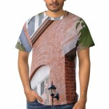 yanfind Adult Full Print T-shirts (men And Women) Accommodation Aged Arched Architecture Area Brick Wall Building City Condominium Construction