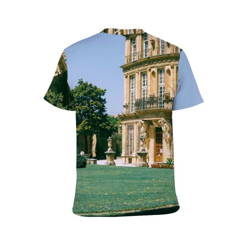 yanfind Adult Full Print T-shirts (men And Women) Aged Aix Provence Ancient Architecture Attract Building Bush Construction Decor