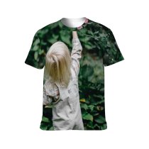 yanfind Adult Full Print T-shirts (men And Women) Adorable Alone Blond Bloom Botany Bush Casual Child Childhood Curious Cute