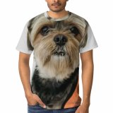 yanfind Adult Full Print T-shirts (men And Women) Adorable Charming Chordate Concept Space Cute Dog Fluffy Friendly Fur Gentle Intelligent