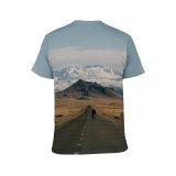 yanfind Adult Full Print T-shirts (men And Women) Adventure Asphalt Calm Cloud Countryside Destination Formation Freedom Highland Highway Hill