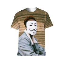 yanfind Adult Full Print T-shirts (men And Women) Activist Against Alone Anonymous Appearance Concern Face Curruption Daylight Daytime Disagree
