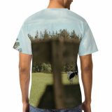 yanfind Adult Full Print T-shirts (men And Women) Agriculture Beef Bovine Bull Cattle Cow Dairy Farm Farming Fence Field Herd