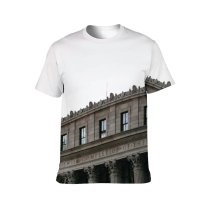 yanfind Adult Full Print T-shirts (men And Women) Aged America Architecture Building Center City Cityscape Classic Column Complex Construction Contemporary
