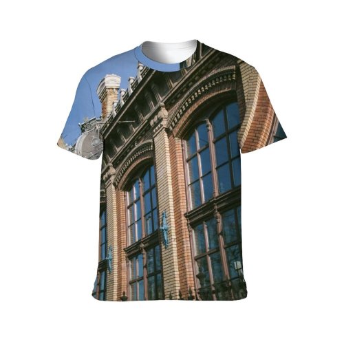 yanfind Adult Full Print T-shirts (men And Women) Aged Arched Architecture Area Attract Sky Brick Budapest Building Capital Center City