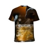yanfind Adult Full Print T-shirts (men And Women) Alcohol Bar Counter Beverage Blurred Citrus Cocktail Cool Cubes Drinks Garnishing Glows