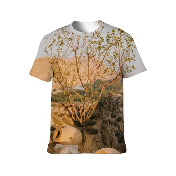 yanfind Adult Full Print T-shirts (men And Women) Abandoned Aged Ancient Barrier Broken Building Cement Ceramic Classic Clay Construction Crack