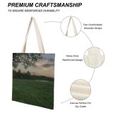 yanfind Great Martin Canvas Tote Bag Double Field Grassland Outdoors Countryside Farm Rural Meadow Pasture Grass Plant Tree Land white-style1 38×41cm