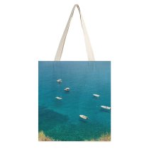 yanfind Great Martin Canvas Tote Bag Double Boat Transportation Vehicle Ocean Outdoors Sea Vessel Watercraft Dinghy Rowboat Adventure Leisure white-style1 38×41cm