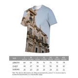 yanfind Adult Full Print T-shirts (men And Women) Aged Ancient Architecture Attract Authentic Sky Building Burial City Classic Column Construction