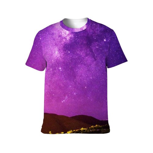 yanfind Adult Full Print T-shirts (men And Women) Amazing Astronomy Clouds Constellation Cosmos Dark Exploration Galaxy High Shot Landscape Light