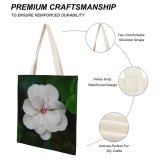 yanfind Great Martin Canvas Tote Bag Double Flower Plant Geranium Rose Grey Stock white-style1 38×41cm
