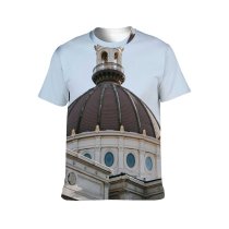 yanfind Adult Full Print T-shirts (men And Women) Aged Arched Architecture Art Bank Sky Building City Colorful Column