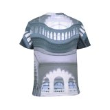 yanfind Adult Full Print T-shirts (men And Women) Aged Applied Arch Architecture Art Balcony Budapest Building Classic Column Decor