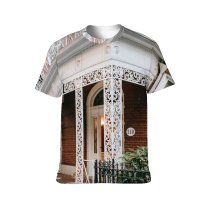 yanfind Adult Full Print T-shirts (men And Women) Accommodation Architecture Barrier Brick Wall Brickwork Building City Construction Contemporary District Door