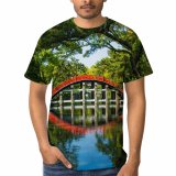 yanfind Adult Full Print T-shirts (men And Women) Aged Architecture Botany Canal Channel City Colorful Daytime Greenery Grow
