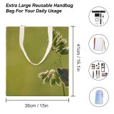 yanfind Great Martin Canvas Tote Bag Double Butterfly Insect Invertebrate Bush Plant Vegetation Flower Outdoors white-style1 38×41cm