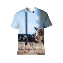 yanfind Adult Full Print T-shirts (men And Women) Agricultural Agriculture Blurred Colorful Country Countryside Dry Farm Farming Farmland Farmyard