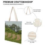 yanfind Great Martin Canvas Tote Bag Double Field Grassland Outdoors Slope Countryside Plant Vegetation Mound Ground Tree Land Rural white-style1 38×41cm