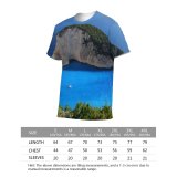 yanfind Adult Full Print T-shirts (men And Women) 4k Beach Bird's Coast Desktop From Above Ocean Scenic Sea Seascape
