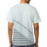 yanfind Adult Full Print T-shirts (men And Women) Abstract Architecture Building Ceiling Classic Construction Contemporary Corridor Creative Curve Design Empty