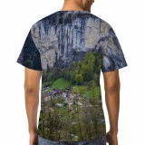 yanfind Adult Full Print T-shirts (men And Women) Amazing Breathtaking Canyon Cascade Cliff Coniferous Countryside Destination Explore Forest Formation
