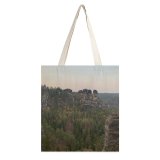 yanfind Great Martin Canvas Tote Bag Double Cliff Outdoors Plant Tree Nationalpark Schsische Schweiz Bad Schandau Deutschland Plateau white-style1 38×41cm