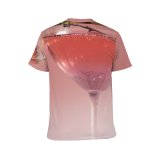 yanfind Adult Full Print T-shirts (men And Women) Alcohol Bar Party Cocktail Glass Wine Drop Liquid Cool Vodka Thirst Liqueur