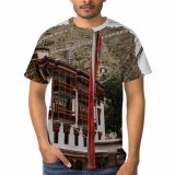 yanfind Adult Full Print T-shirts (men And Women) Aged Ancient Architecture Belief Buddhism Cathedral Column Construction District Exterior Facade Faith