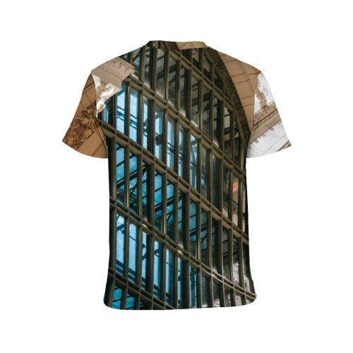 yanfind Adult Full Print T-shirts (men And Women) Aged America Arch Arched Architecture Brick Wall Brickwork Building City Concrete Construction