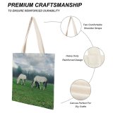 yanfind Great Martin Canvas Tote Bag Double Field Grassland Outdoors Horse Countryside Farm Grazing Meadow Pasture Ranch Rural white-style1 38×41cm